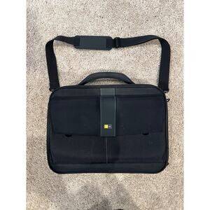 Case Logic Laptop Messenger Bag 17"x12"x3" w/ Carrying Strap Handle Black Unisex